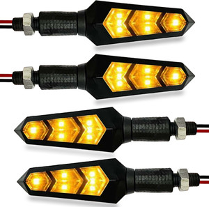 Autofledge Front, Rear, Side LED Indicator Light for Bajaj, Bullet, Datsun, Hero, Honda, KTM, Kawasaki, Royal Enfield, TVS, Universal For Bike, Yamaha 3 Series, 4 Series, 5 Series, 6 Series