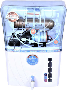Aqua Fresh Alfa W COPPER+RO+UV+TDS 12 L WHITE AUTOMATIC ELECTRICAL BOREWELL 1500 TDS BEST HOME WATER PURIFIER 15 L 12 L RO + UV Water Purifier