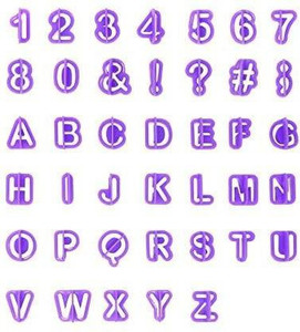 Royals Alphabet & Number Cutters, Set of 40 Cookie Cutter