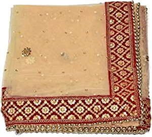MISTHH Net Embroidered Women Dupatta