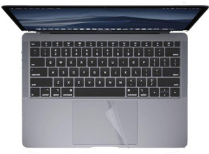 Anweshas Combo of 2 Piece Clear Anti-Scratch Touchpad Trackpad Protector Cover Skin for Apple MacBook Air 13 (2018-2020) Model - A1932/A2179 Trackpad Touchpad Cover Skin for Apple MacBook Air 13 (2018-2020) Model - A1932/A2179 Keyboard Skin