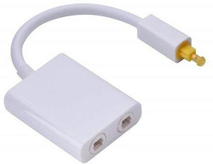 Tobo Digital Optical Splitter Audio Cable Toslink Cable 1in2 Adapter TD-696OC Media Streaming Device
