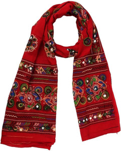 Shri sai Kripa Pure Cotton Embroidered Women Dupatta