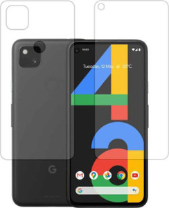 SOMAENTERPRISES Front and Back Tempered Glass for Google Pixel 4a