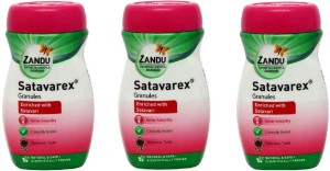 ZANDU Satavarex Granules for pregnent women and increasing breast milk ( pack of 3)