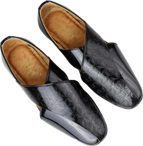 HIKBI Patent Leather/ Peshawari shoes/ Ethnic jutti Casuals For Men