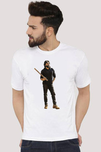 Deccan Store Printed Men Round Neck White T-Shirt