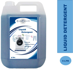 casmoglow Laundry Wash Liquid Detergent 5L | Professional Fabric Care | Best For Machine Wash | Color Care With Stain Remover | Top-Load and Front Load washing Blossom Liquid Detergent Blossom Liquid Detergent