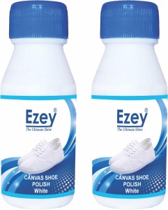 Ezey Canvas Shoe Polish -White (120gm) Set of 2 Pcs Canvas Shoe Liquid Polish