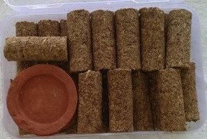 100% Desi Cow Dung Dhoop Batti Organic Incense Stick dhup for Puja 50 PCS 