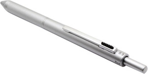 Ledos Ledos Clip-On Multi-functional Pen 3 Color Ballpoint Pen + 0.5 mm Pencil - Silver Multi-function Pen