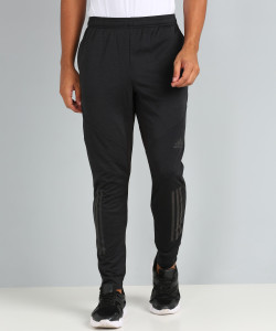 ADIDAS Solid Men Black Track Pants