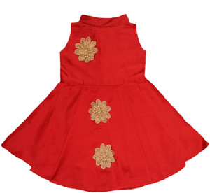 Selvel Indi Baby Girls Midi/Knee Length Party Dress