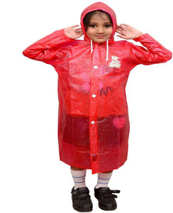 Brats N Beauty Self Design Unisex Raincoat