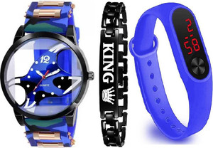 DKERAOD Analog Watch – For Men – Buy DKERAOD Analog Watch – For Men New Generation Trending Multi-Function Available Analog-Digital-Bracelet Combo…