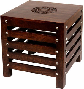 Smarts collection Wooden Stool for Living Room | Side Stool | Table for Bedroom | Stool for- Dressing Table, Bedside, Home, Office, Balcony | Bar Stool | Side Stool | Coffee Table Metal Side Table
