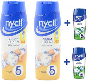 NYCIL Germ Expert Prickly Heat COOL SANDAL Powder x 150 g Packs Price  in India, Buy NYCIL Germ Expert Prickly Heat COOL SANDAL Powder x 150 