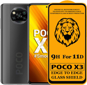 SEVEN7STAR Edge To Edge Tempered Glass for Poco X3