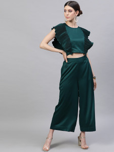 STREET9 Women Crop Top Palazzo Set