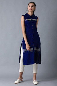 NEELKANTH TRENDS Women Printed, Block Print, Embroidered, Floral Print, Solid, Tribal, Checkered, Colorblock, Ikat Straight Kurta