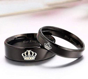 Heer Collection Fashion Jewellery Couple Ring for Lovers His Queen Her King Proposal Finger Rings Valentine Couple Rings Forever Love Couple Band Crown King Queen His & Hers Matching Set Promise Propose Engagement Anniversary Wedding Stainless Steel Couple Valentine day Gifts Lover Simple Stylish Fancy party wear Combo Heart lover combo finger rings for Couples girls Ladies women Wife girlfriend Men Boys boyfriend latest design Stainless Steel, Stone, Brass, Copper, Sterling Silver, Silver Cubic Zirconia, Diamond, Crystal Silver, Platinum, Stainless Steel Titanium Plated Ring