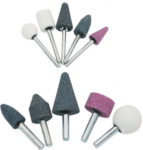 12pcs/set Abrasive Polishing Mounted Stone For Rotary Tools Grinding Wheel Head 2 35mm Shank Mini Nail Drill Bit Set
