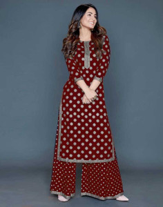 MAsales Women Kurta Palazzo Set