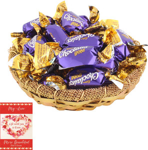 Cadbury Tasty Choclairs Gold Chocolates Gift Hamper | Chocolate Gift For Valentine | 323 Combo