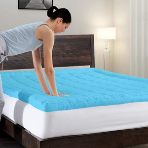 Comfowell King Size Mattress Topper Cotton Stretchable, Waterproof Mattress Cover