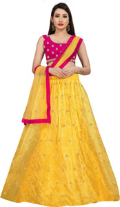 MOR FOR FAB Embroidered Semi Stitched Lehenga Choli
