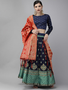 Divastri Self Design Semi Stitched Lehenga Choli