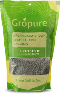Gropure Organic Black Urad Dal (Whole)