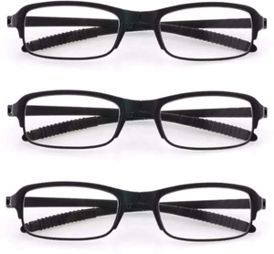Augen Folding (+2.50) Rectangle Reading Glasses