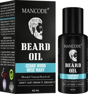 MANCODE Cedar Wood and Rose Mary Beard Oil Hair Oil
