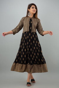 Dulari Women Printed Flared Kurta