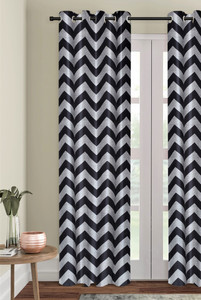 Home Sizzler 214 cm (7 ft) Polyester Semi Transparent Door Curtain Single Curtain