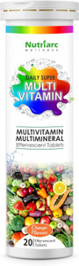 Nutriarc Wellness Multivitamin & Multimineral Tablets Orange Flavor 20 ...