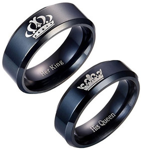 Lila Fashion Jewellery Couple Ring for Lovers His Queen Her King Proposal Finger Rings Valentine Couple Rings Forever Love Couple Band Crown King Queen His & Hers Set Promise Propose Engagement Anniversary Wedding Stainless Steel Couple Valentine day Gifts Lover Simple Stylish Fancy party wear Combo Heart lover combo finger rings for Couples girls Ladies women Wife girlfriend Men Boys boyfriend latest design Stainless Steel, Stone, Brass, Copper, Sterling Silver, Silver Cubic Zirconia, Diamond, Crystal Silver, Platinum, Rhodium Plated Ring Set Stainless Steel Titanium Plated Ring