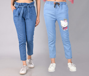 Shradha Creation Regular Women Light Blue Jeans