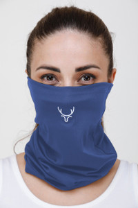 Jigyaasaa Cyan hiran large mask 01 pc Reusable, Washable Cloth Mask
