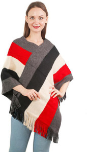 manra Wool Blend Poncho