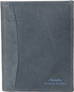 eXcorio Men & Women Trendy, Travel Blue Genuine Leather Card Holder