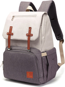 R for Rabbit Caramello Smart Back Pack Diaper Bags - Waterproof Mother Bag (Beige Brown) Travel Diaper Bag For Moms with USB Charging Slot