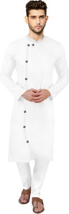 CLIENTALE STORE Men Solid Asymmetric Kurta