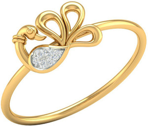 KISNA Diamond Gold Ring for Women 18kt Diamond Yellow Gold ring