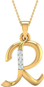 KISNA Real Diamond Jewellery 18kt Diamond Yellow Gold Pendant