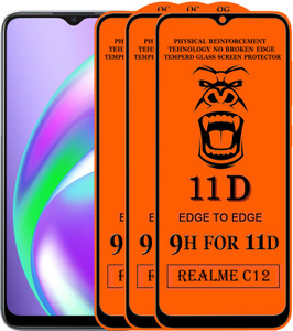 Xester Edge To Edge Tempered Glass for Realme C12