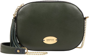 HIDESIGN Women Green Sling Bag