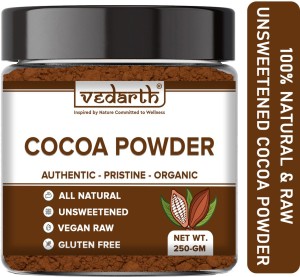 Vedarth Unsweetened & Natural Cocoa Powder for Making Chocolate Cake, Cookies, Chocolate Bread, Shake, Brownies, Chocolate Desserts Cocoa Powder