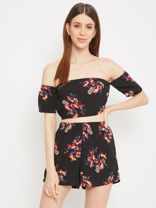 Berrylush Floral Print Women Jumpsuit